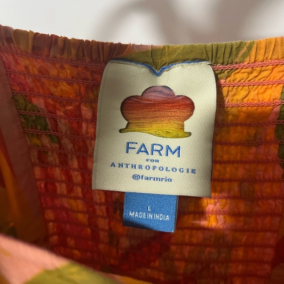 FARM Rio Vibrant Orange and Pink Maxi Dress - Picture 10 of 12